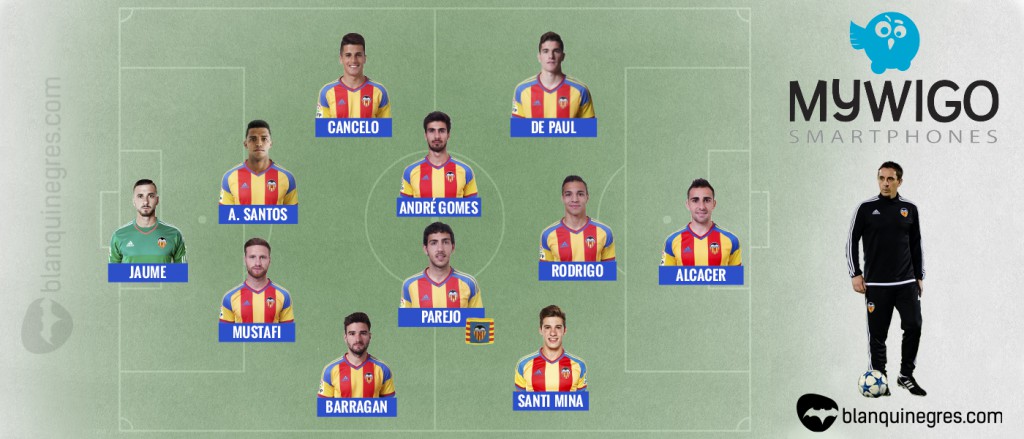 Alineació 11 titular VCF-RYO