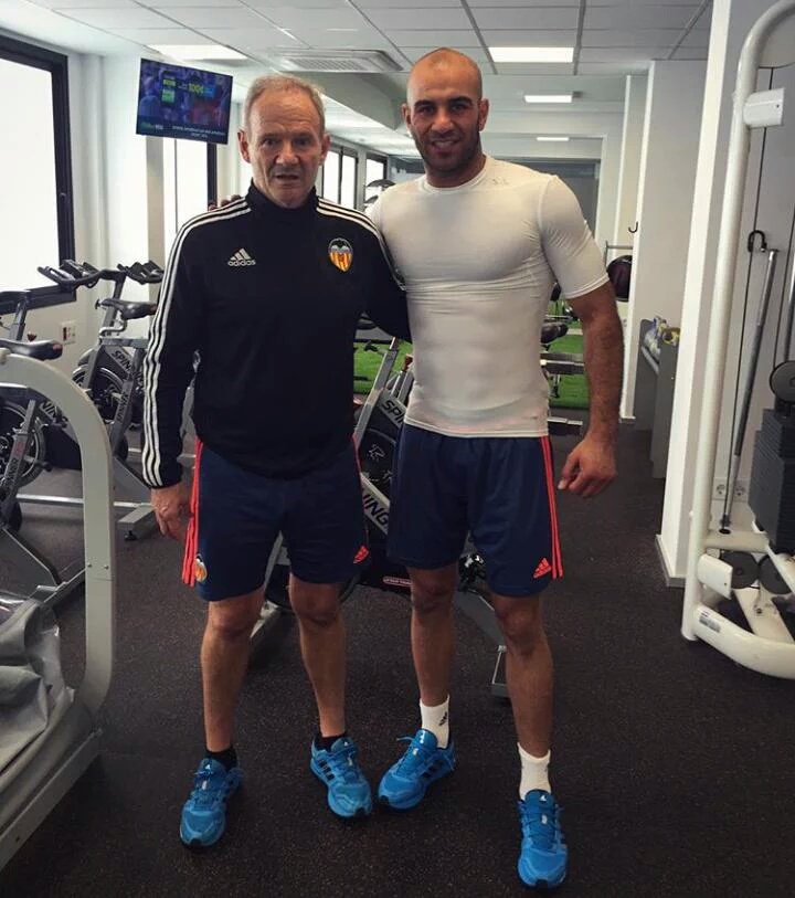 Abdennour amb Juan Albors, Cap de Servéis Mèdics del VCF