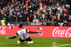 Gonçalo Guedes en Mestalla